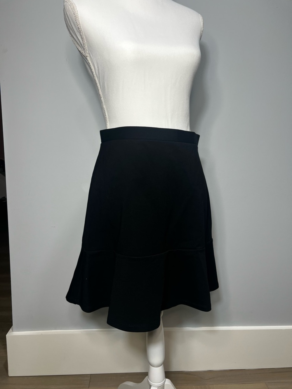 LOFT Black Circle Skirt with Flared Hem